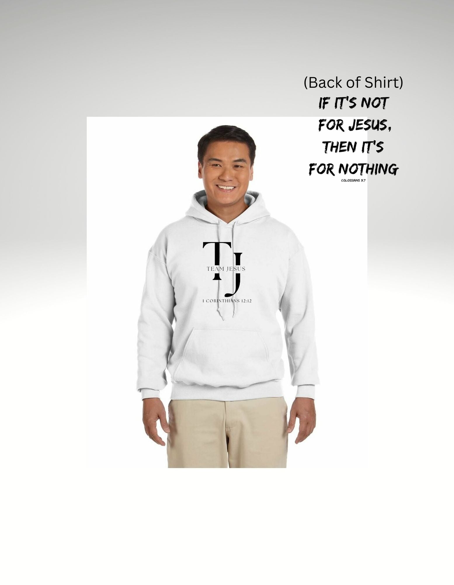 Team Jesus Hoodie Initial Logo teamjesusapparel